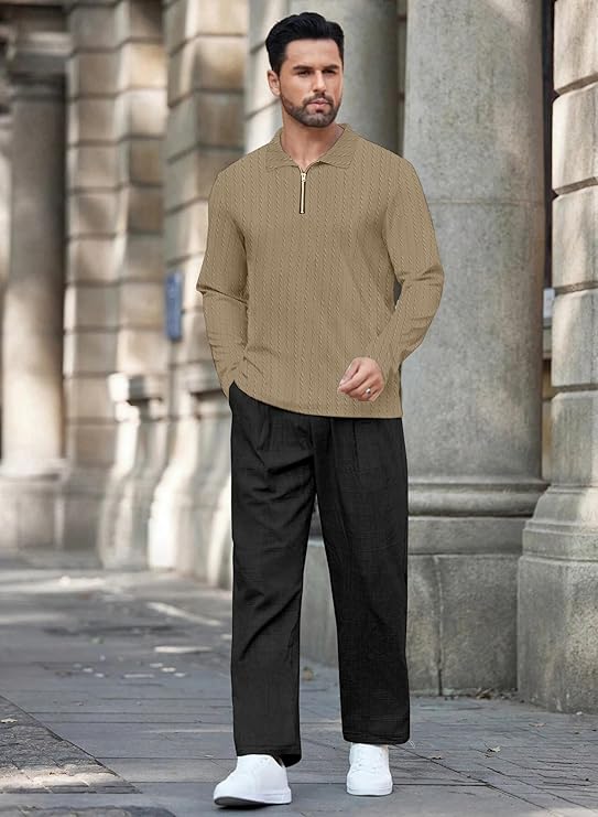 KAJARU Men's Solid Regular Fit T-Shirt