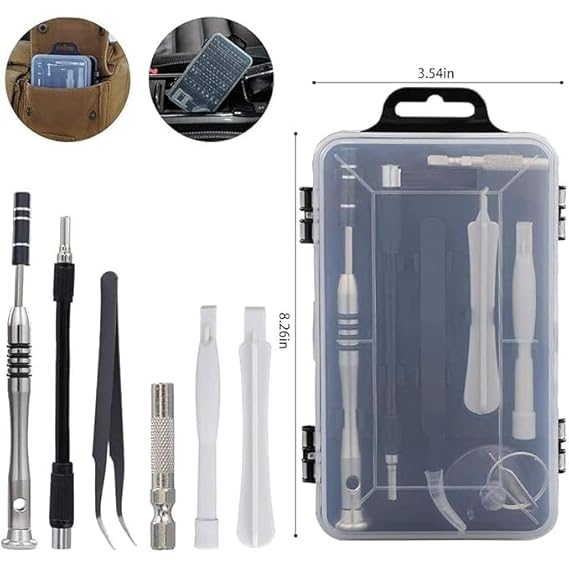 115-in-1 Precision Magnetic [Super Durable] Screwdriver Set with Case – Mini Professional Magnetic Repair Versatile Tool Kit for Electronics, Laptops, Smartphones, Watches, Eyeglasses,more