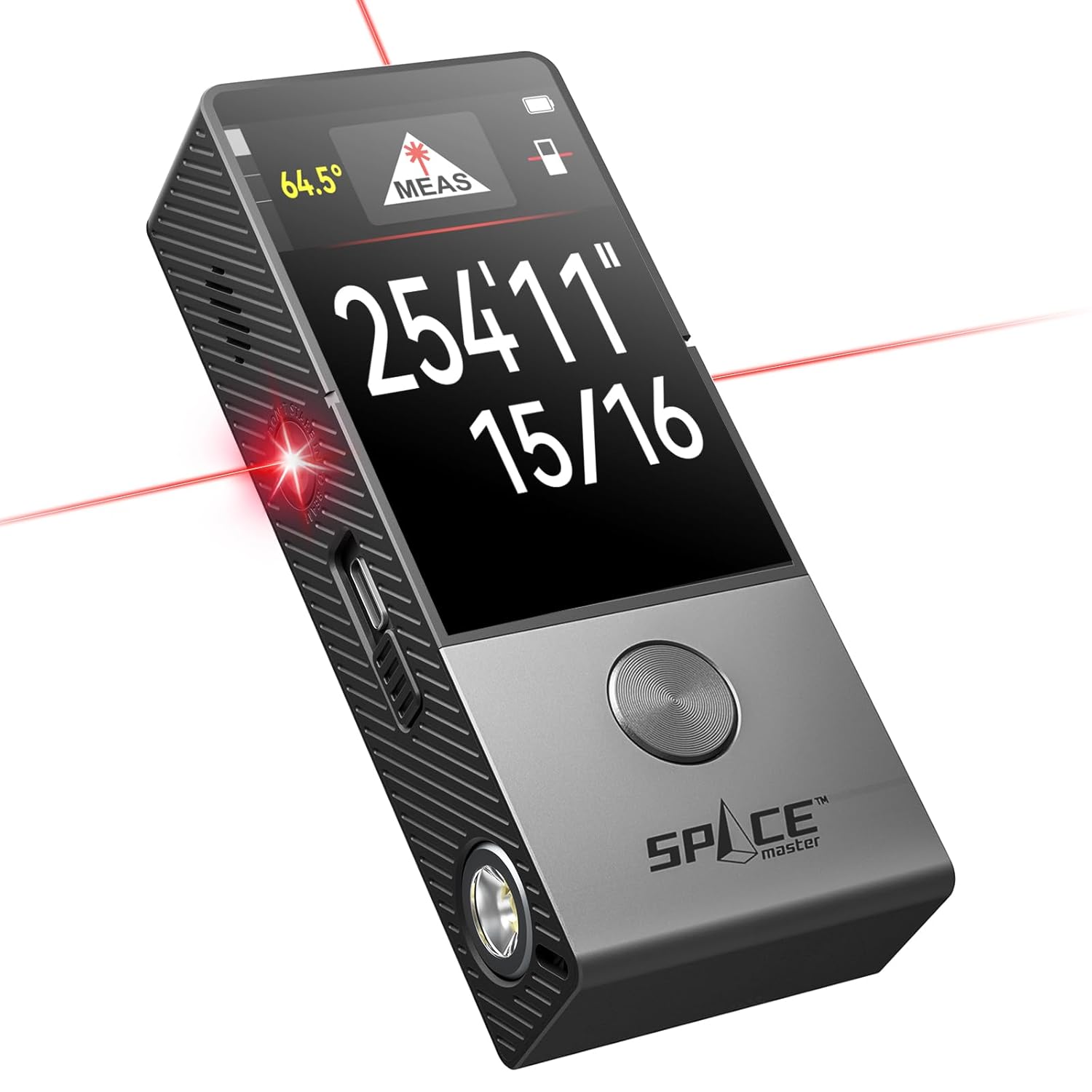 Laser Measuring Tool with Visual Aligning Indicator, MiLESEEY 330Ft Professional Measurement Tool with IPS Touchscreen,P2P, Live Angle Display, APP Sync Laser Tape Measure