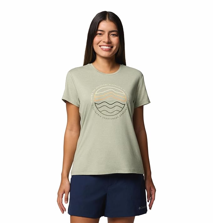 Columbia Women Omni-Wick Sloan Ridge Graphic Hiking and Trekking Tshirt