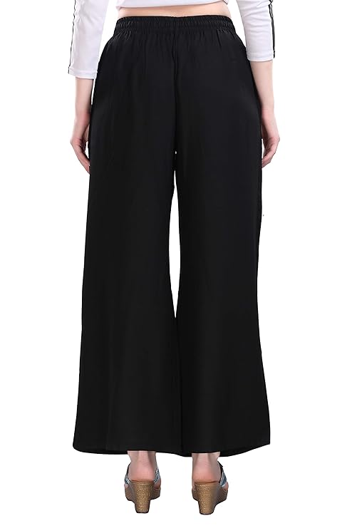 TRASA Women's and Girls Cotton Reyon Regular Fit Palazzo Pants - Available Size - L, XL, 2XL, 3XL