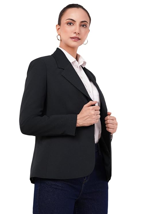 SaintX Women Premium Blazer | Fully Lined | Regular Fit | 4-Way Stretchable Ultra-Light Fabric | Fashion-Forward | Office/Meetings