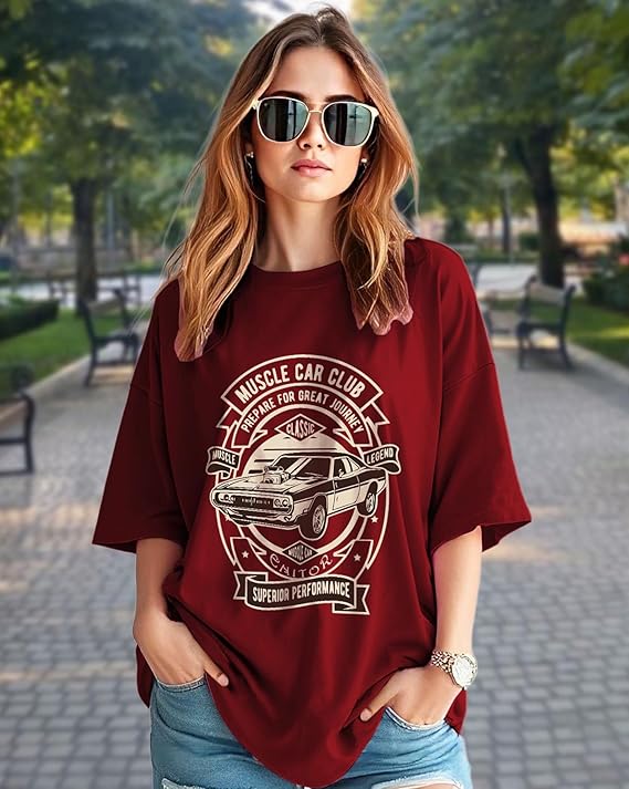 AUSK Oversized T-Shirts Womens || Printed Tshirt for Women