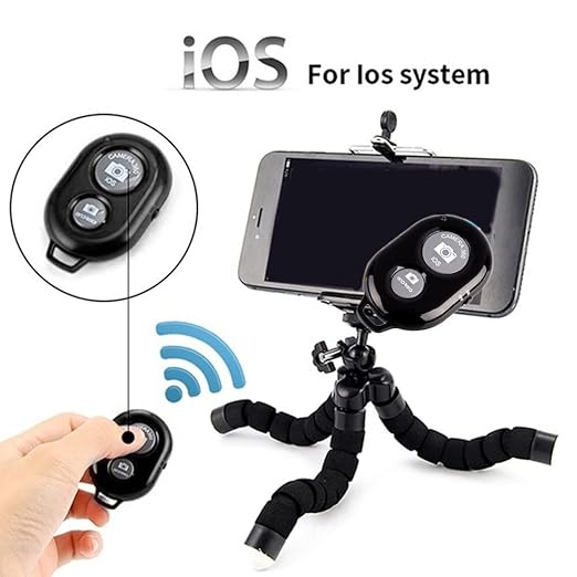 Sounce Shutter Remote Control with Bluetooth Wireless Technology - Create Amazing Photos and Videos Hands-Free - Works with Most Smartphones and Tablets (iOS and Android) (Black)