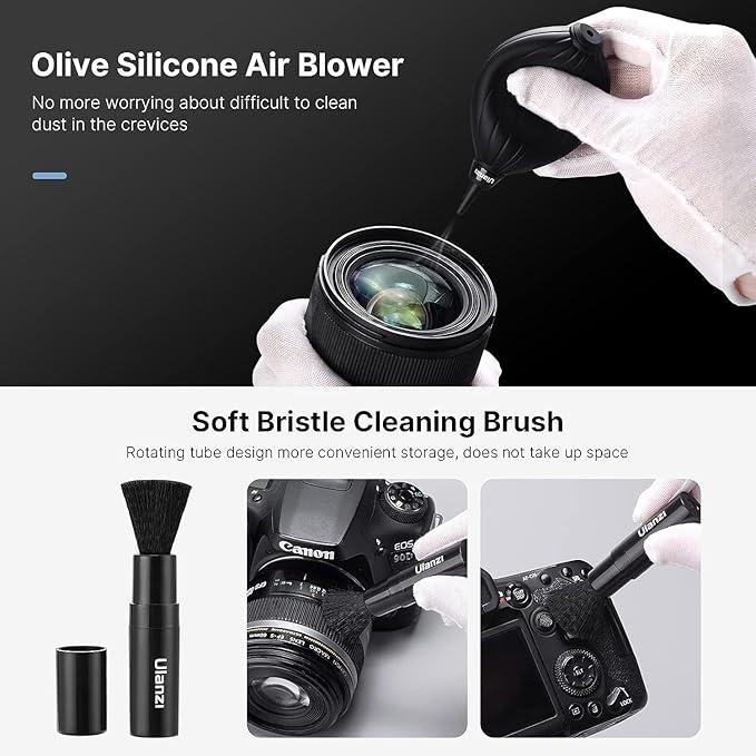 HIFFIN ULANZI Camera Cleaning Kit 9-in-1 Lens Cleaner Professional DSLR Clean Accessories Sony Canon Nikon