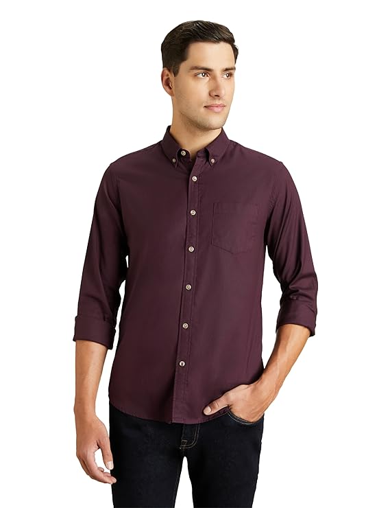Symbol Premium Men's Stylish Solid All Day Fresh Buttondown