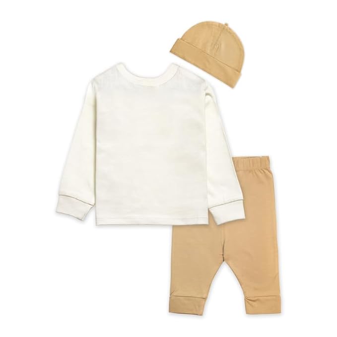 Real Basics Cotton Clothing Sets for Boys &amp; girls - Unisex Clothing sets Full Sleeve T-shirt Pant &amp; Cap
