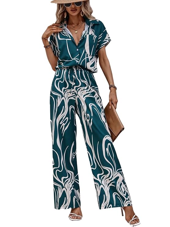 Leriya Fashion Co-ord Set for Women Stylish | Winter Cord Set for Women | Jumpsuit for Western Party Suit | Formal Office Wear &amp; Casual Look | Women's Travel Co Ord Set Beach &amp; Holiday Look