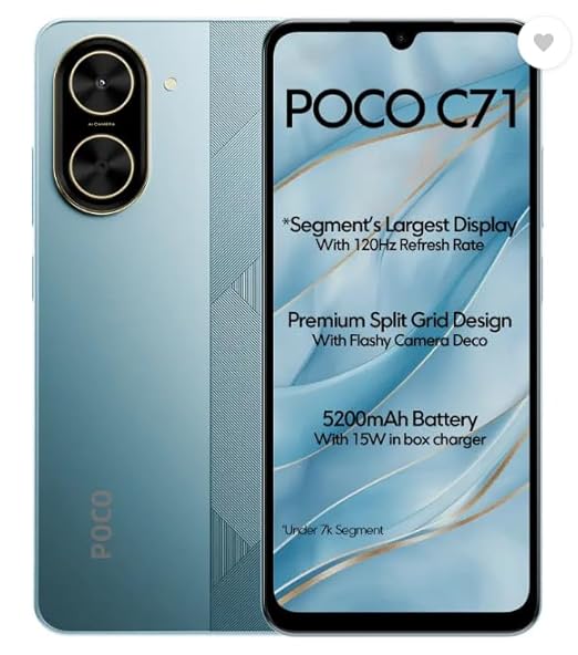 POCO C71, Cool Blue (6GB, 128GB)
