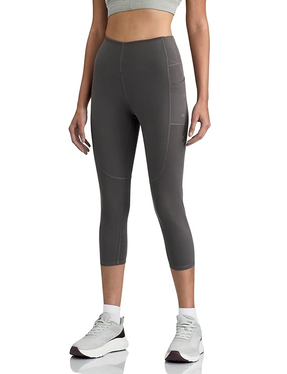 Symbol Premium Women 3/4th Length Super Stretch Sports Leggings | Snug Fit | Moisture-Wicking | Activewear | Gym | Yoga | Running