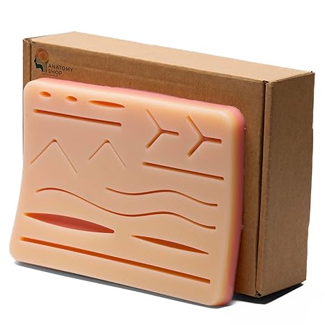 HFD-240 Dual Mesh Suture Pad | 240g, 12mm, 3-Layer RealSkin+ | High Fidelity Simulation for Medical Students, OSCE &amp; Surgical Training