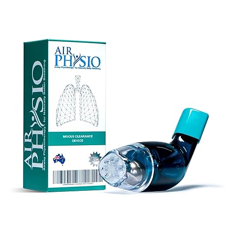 AirPhysio Natural Breathing Lung Expansion Mucus Removal Device, Exerciser Cleanse Therapy Aid Improves Sleep Fitness, Treatment for COPD, Asthma, Bronchitis, Cystic Fibrosis, Smoker Relief