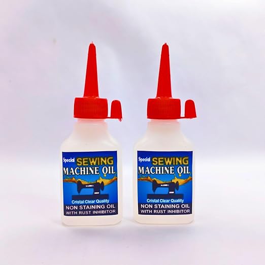 BEST multi-Purpose Sewing Machine Oil 50ml - Pack of 2 | Rust-Free Lubricant for Sewing Machine, Door Locks, Typewriters, Metal Parts Bicycles.